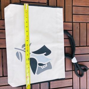Lancome Beige Tote Bag And Rope Strap Handles